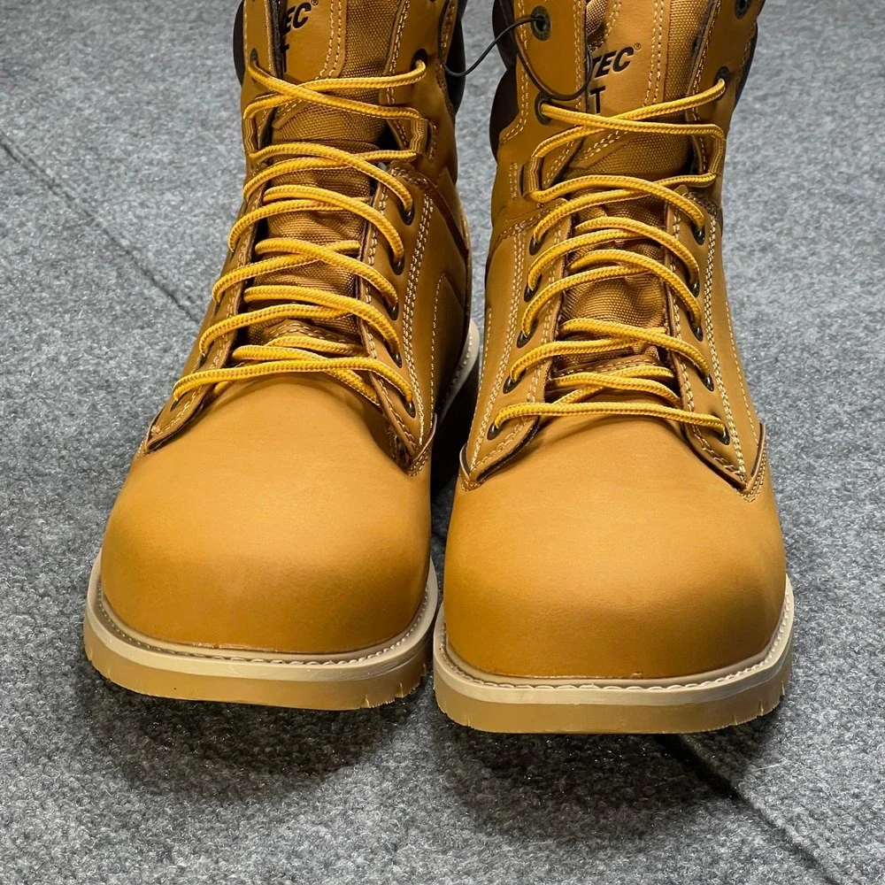 NEW Hi-Tec X-T Mens 11 Cade Steel Toe Waterproof Work Boots Wheat Brown CH80044M